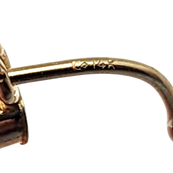 14 Karat Yellow Gold Circle Hoop Earrings #20483 - Picture 7 of 7